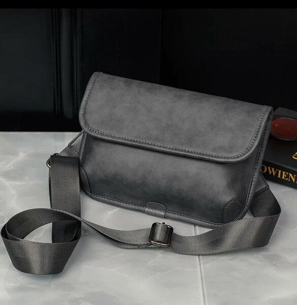 sac en bandoulière en cuir véritable