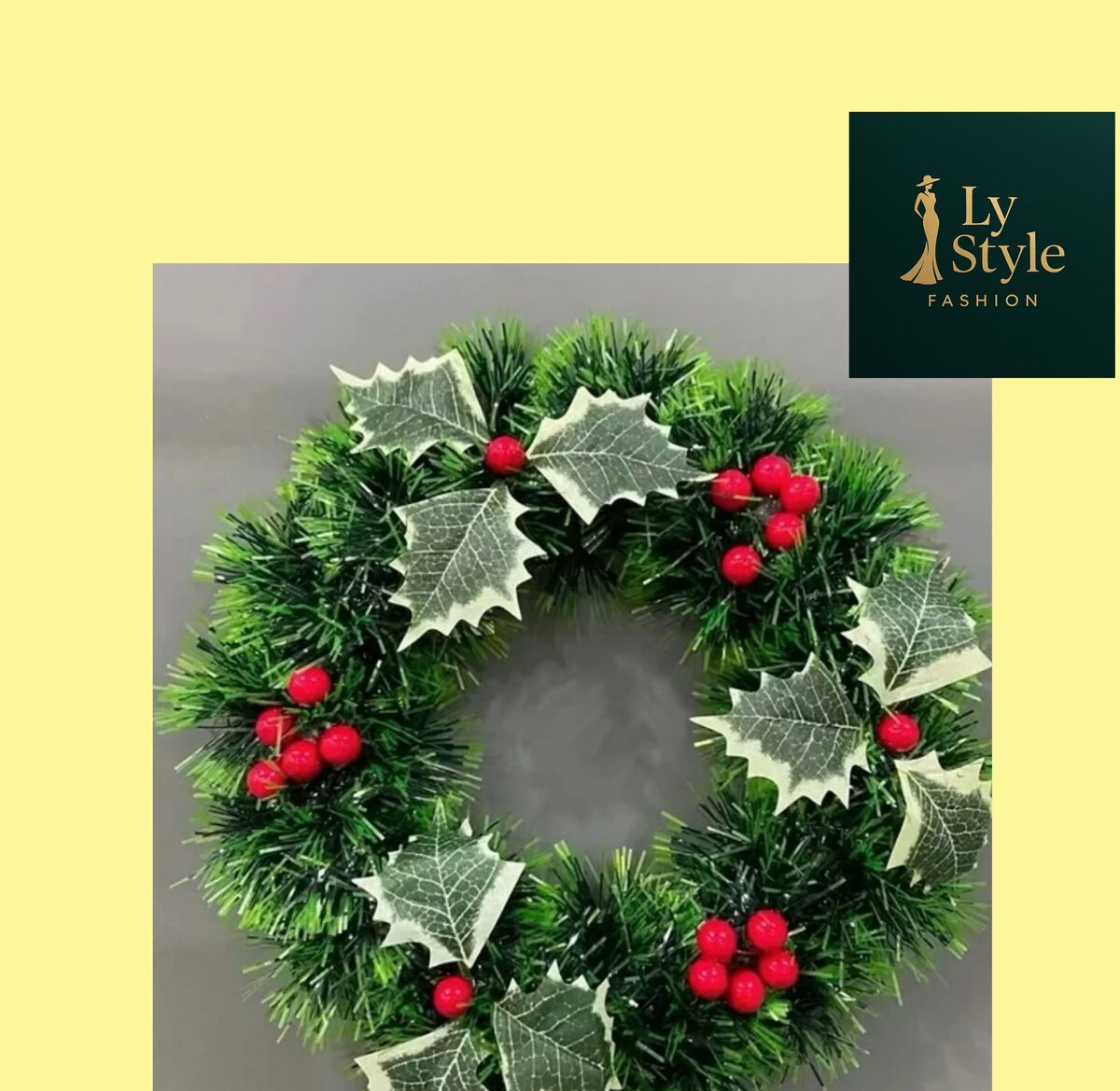 Couronne de Noël artificielle