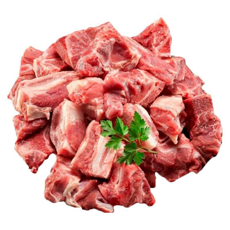 Bone in cow meat