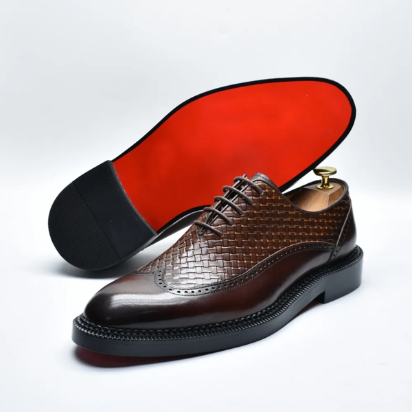 Chaussures Derby tressées homme