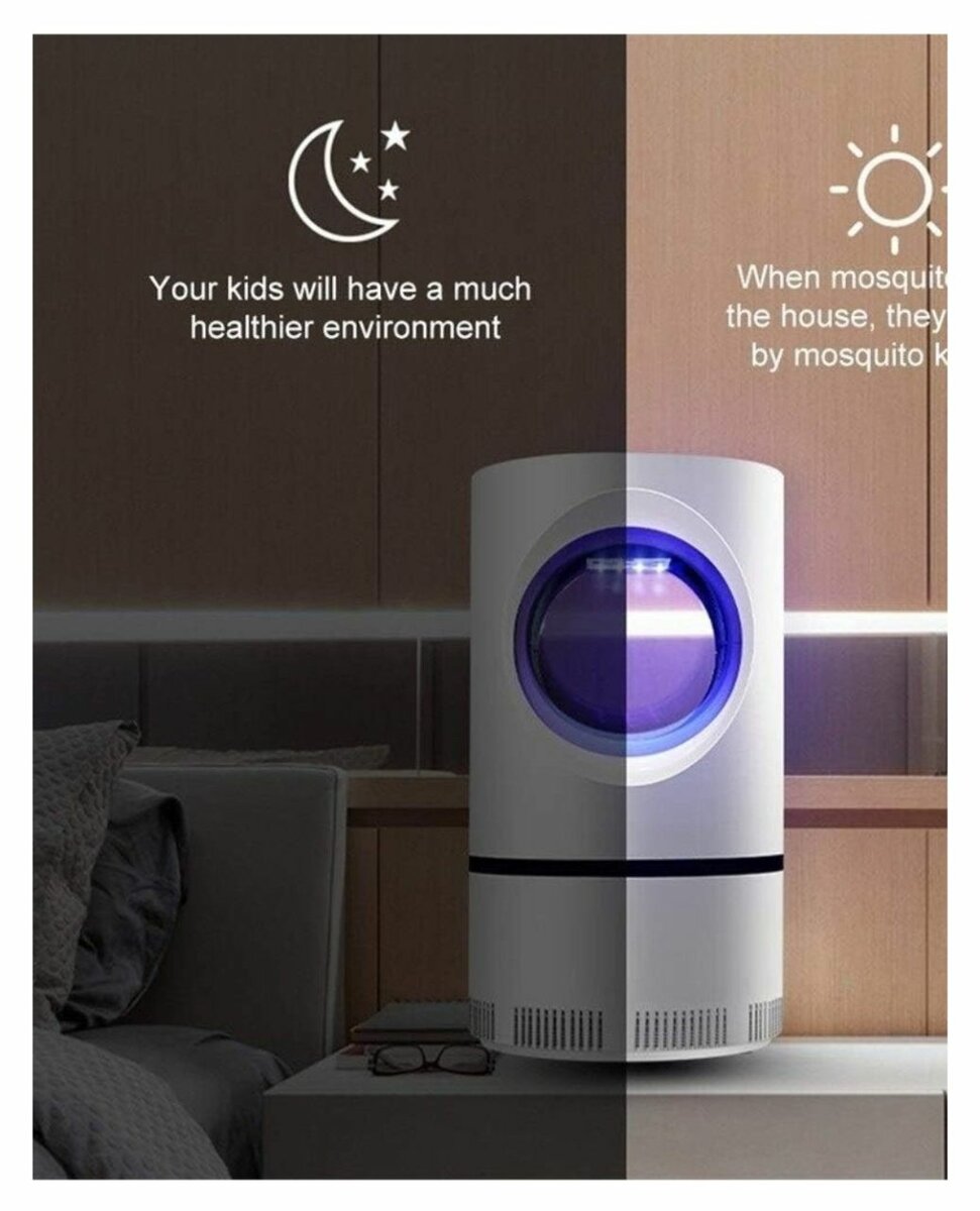 POWERED MOSQUITO KILLER LAMP (D3.94 X H6.89)INCHES