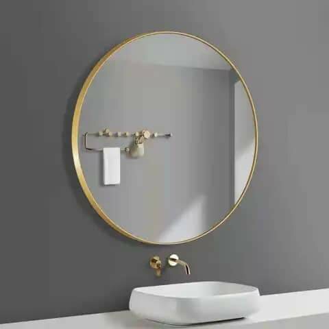 Miroir rond de salle de bain