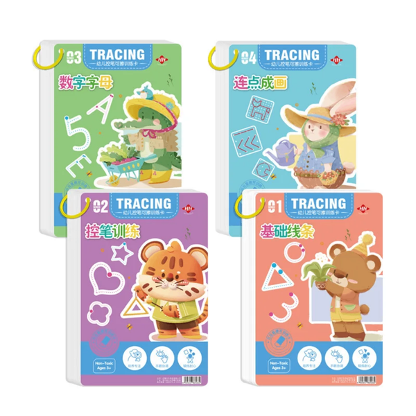 Cahiers d'exercices de traçage pour enfants