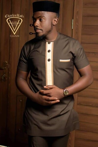 Ensemble de Tunique Homme Élégante