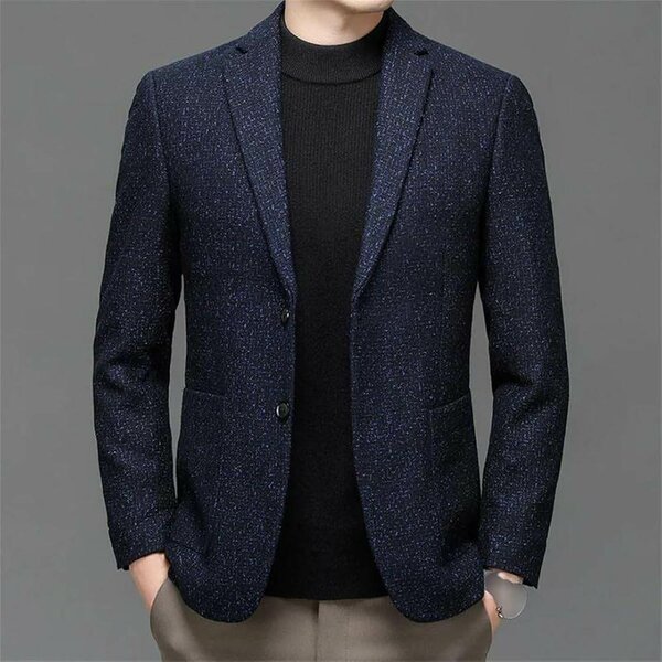 Blazer élégant homme bleu