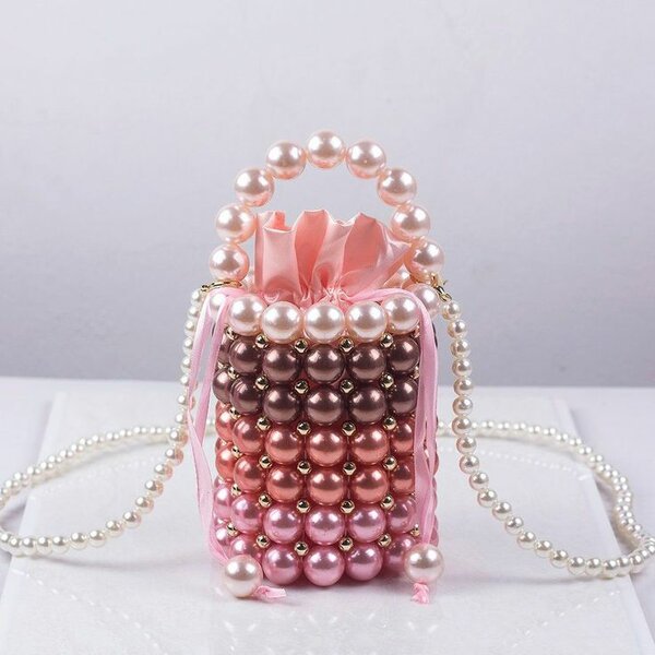 Sac bandoulière perlé