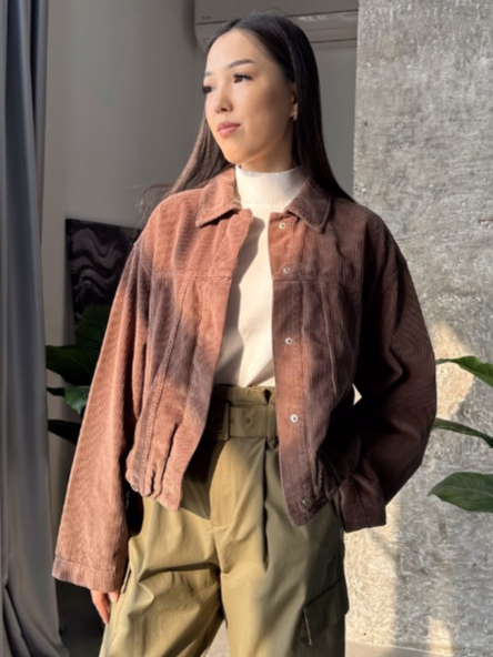 Велветовая рубашка-бомбер от ZARA