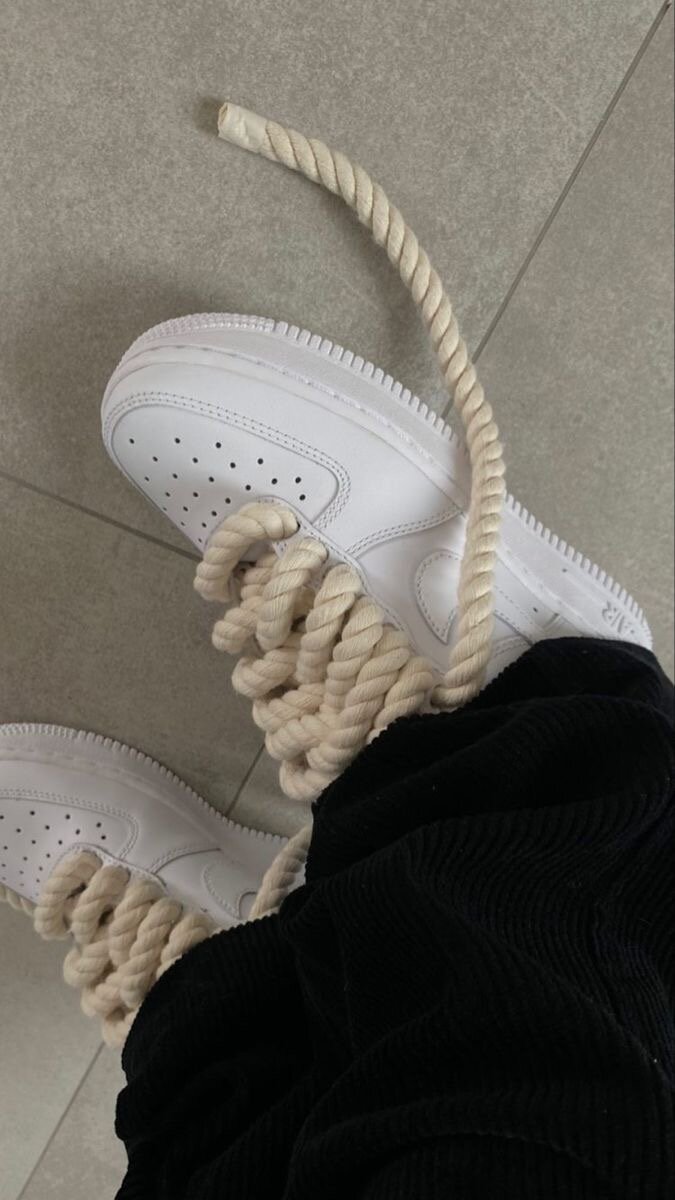 Air force 1 White gros lacets