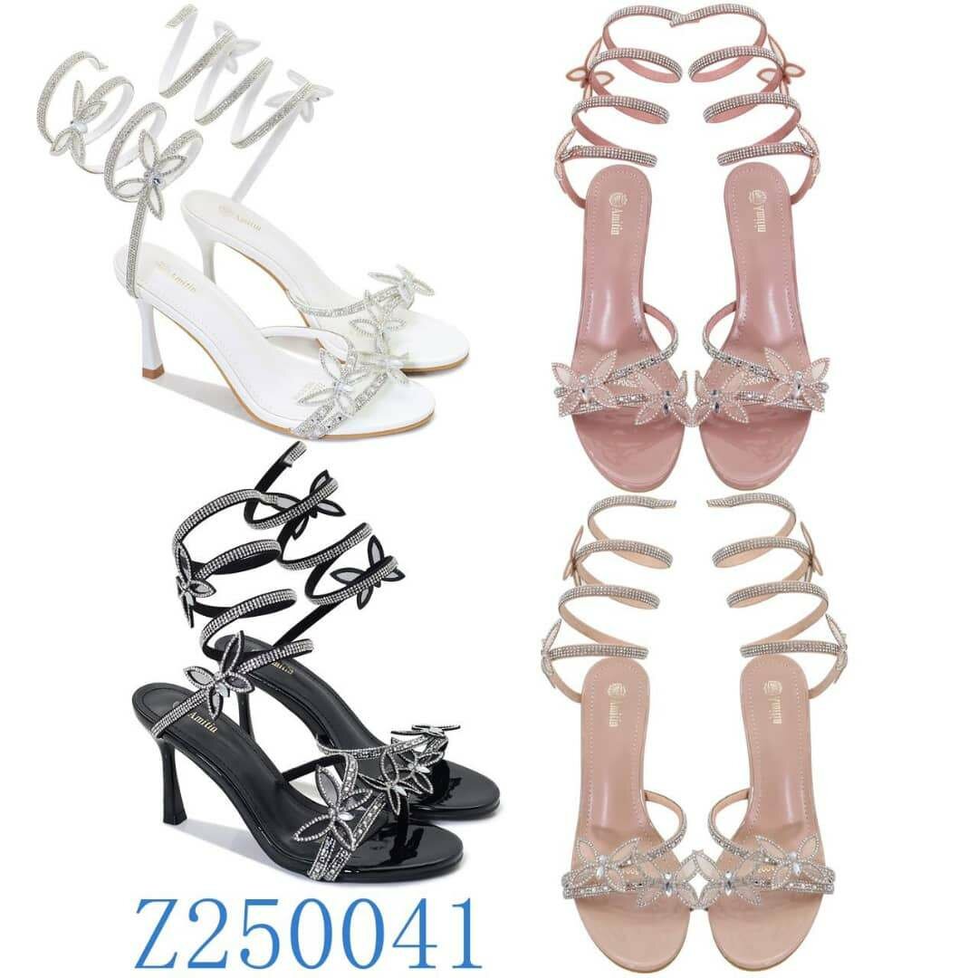 Sandales à talons papillon