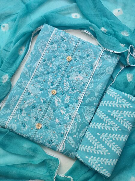 Cotton 3 Pice Suit