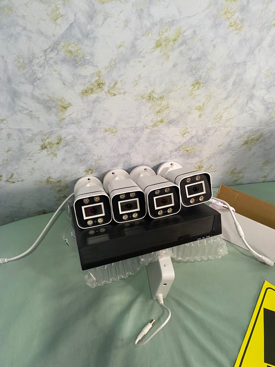 CCTV cameras 4 channel complete full colored kit