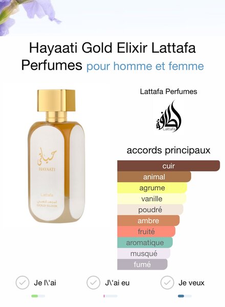 Hayaati Gold Elixir de Lattafa Perfumes