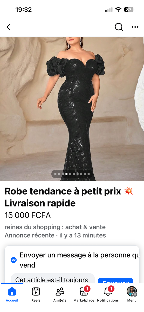 Robe de soirée glamour