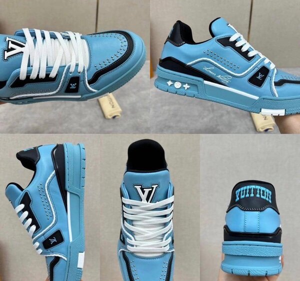 Baskets Louis Vuitton Bleu