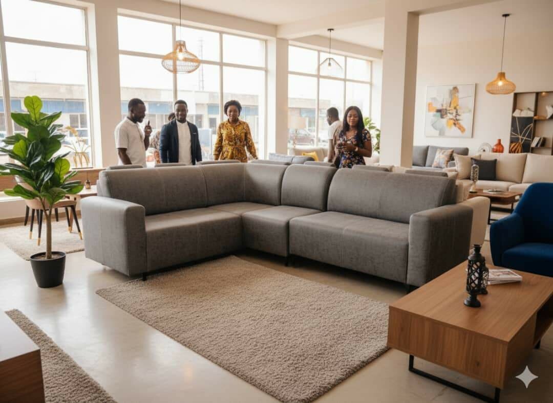 Salon vegas d'angle 6 places