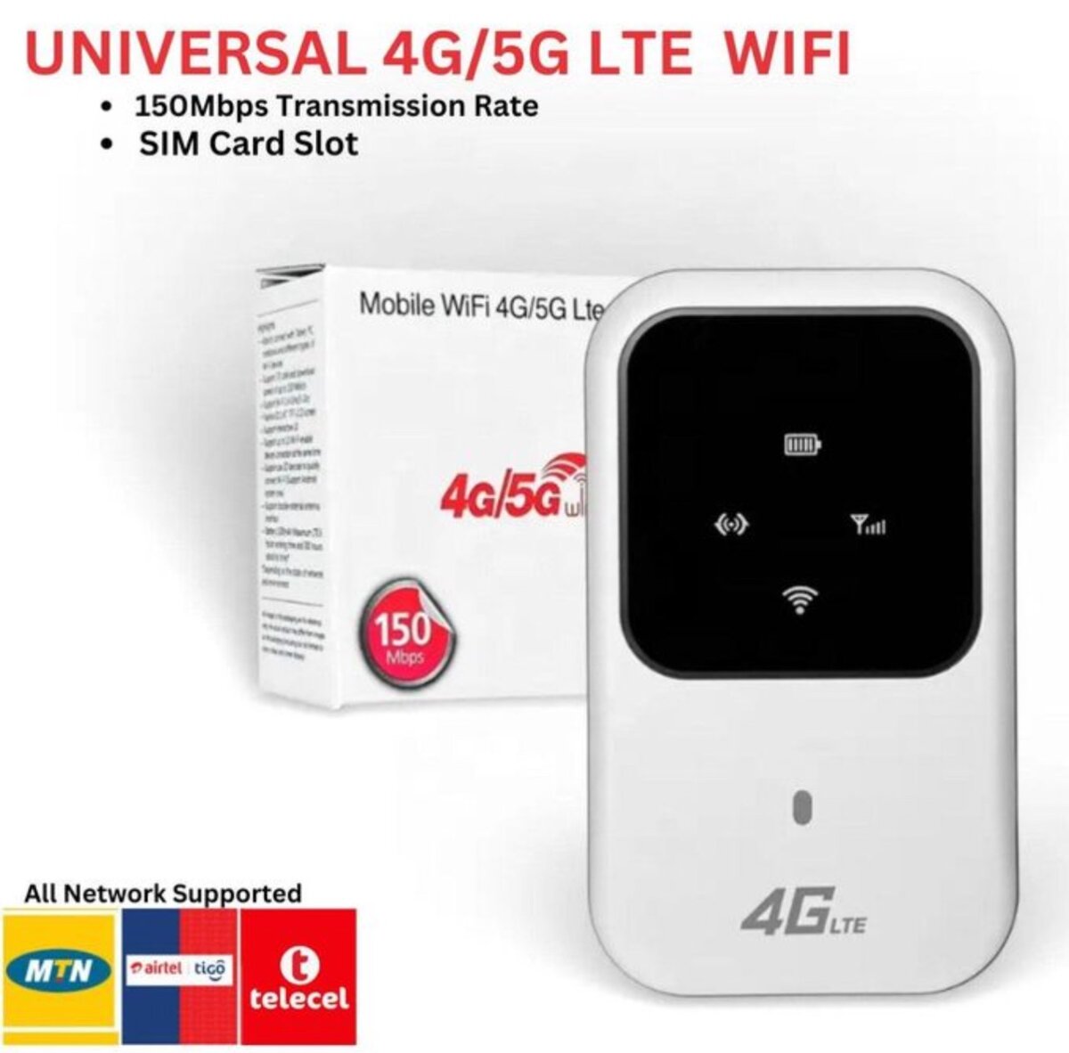 All Networks 4G/5G LTE Mobile WiFi Portable WiFi