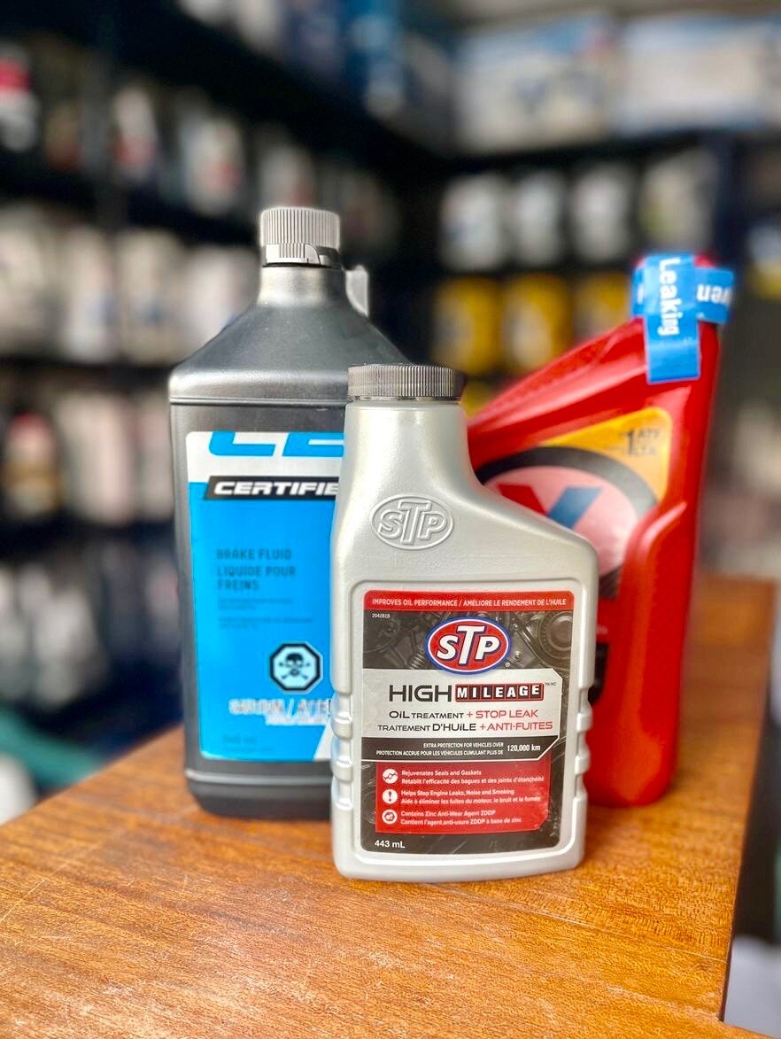 STP High Mileage Oil Treatment Imported from Canada