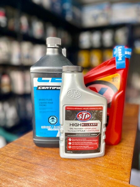 STP High Mileage Oil Treatment Imported from Canada