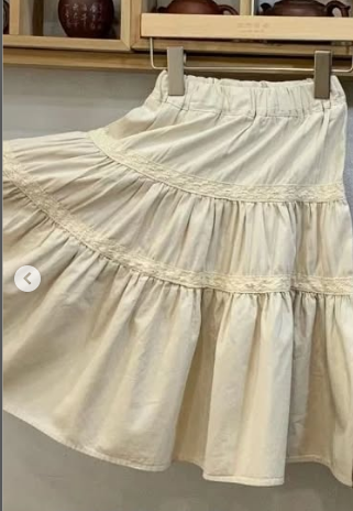 Юбка для девочек бежевая