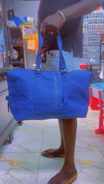 Sac de voyage bleu unisexe