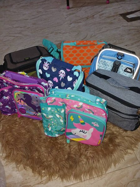 School and lunch bags