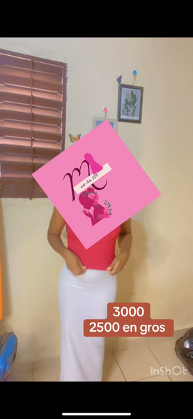 Jupe Maxi Blanche  et top