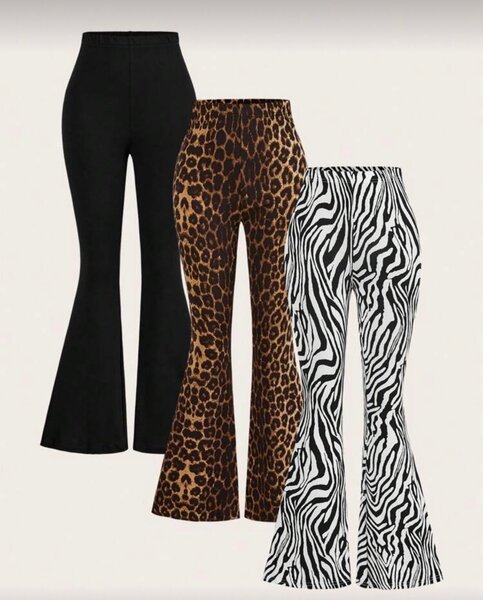 Pantalons évasés imprimés