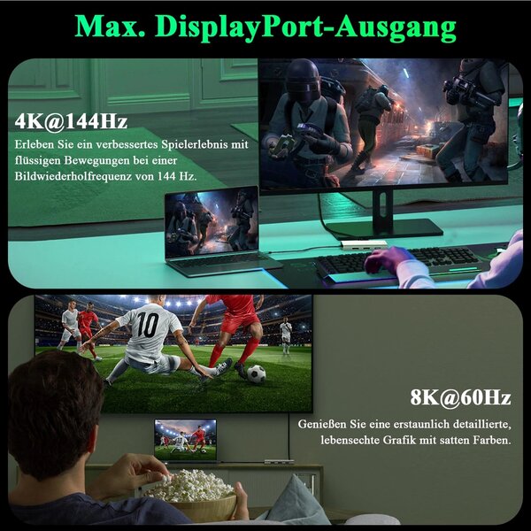 Hub USB-C 7-en-1 Display Quad