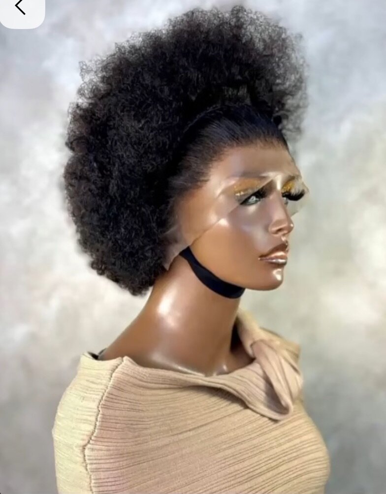 Perruque Afro en frontale T