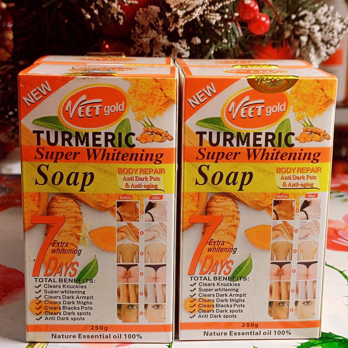 VEETGOLD TUMERIC SUPER WHITENING SOAP