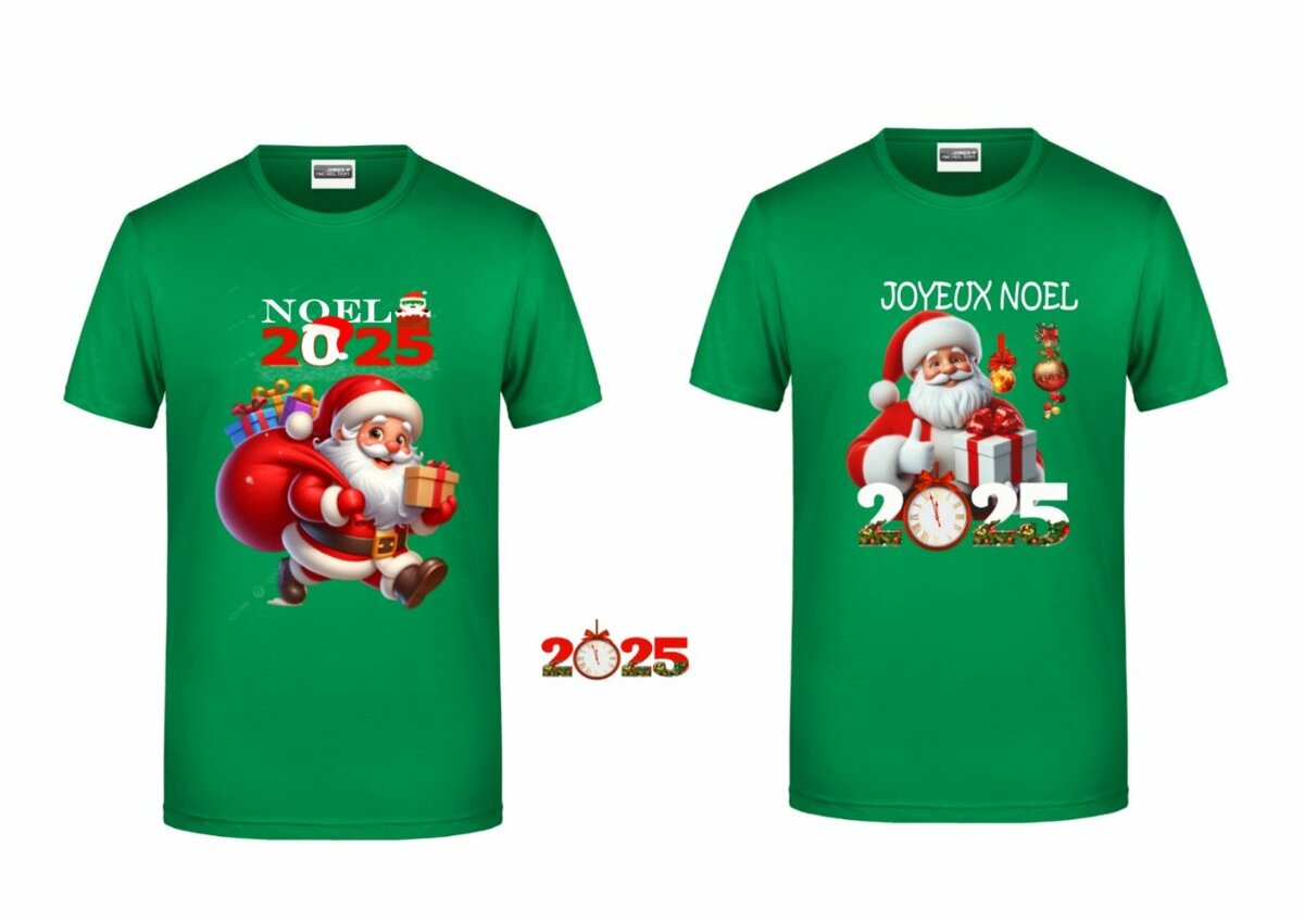 T-shirt Noël 2025 Père Noël