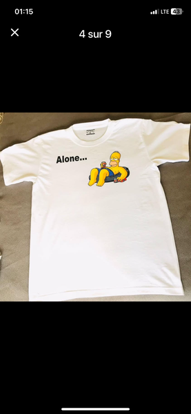 T-shirt imprimé "Alone"