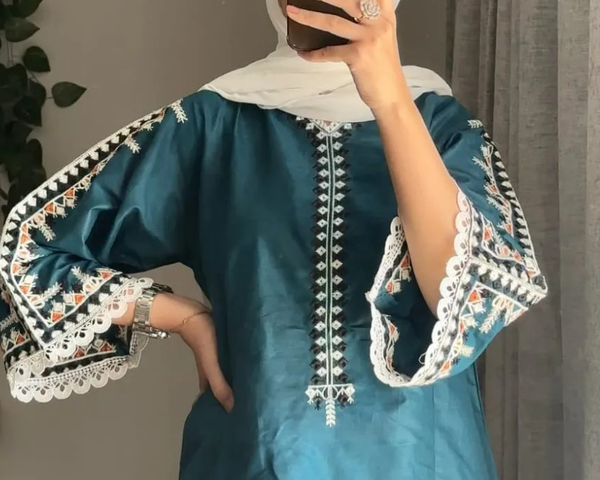 *Multi Clr Embroidery 2Pc*