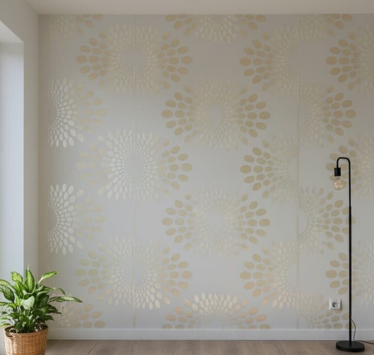 Papier peint floral moderne