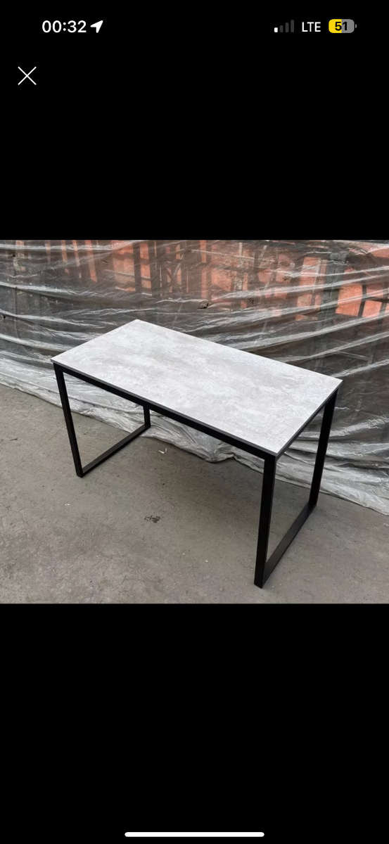 Офисные Столы в лофт стиле есть в наличии: длинна 120 ширина