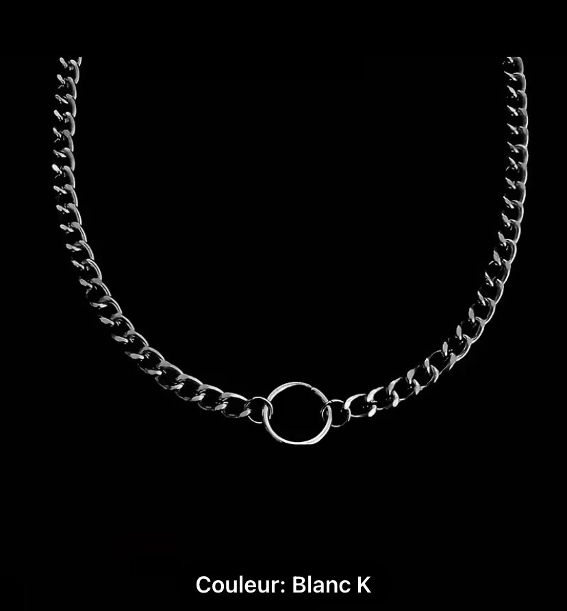 Collier Chaîne Cercle Audacieux