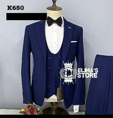 men's suit blue