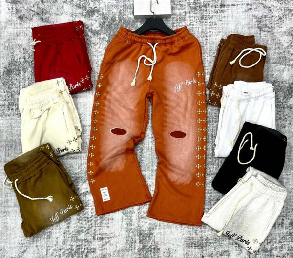 Pantalons de jogging brodés