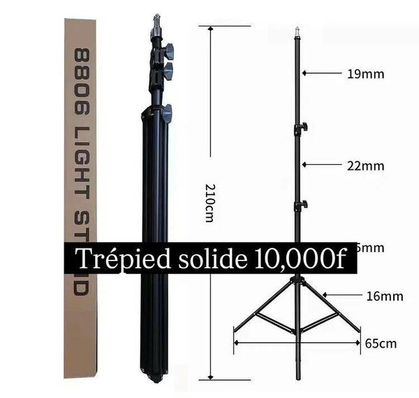 Trépied solide réglable 210cm