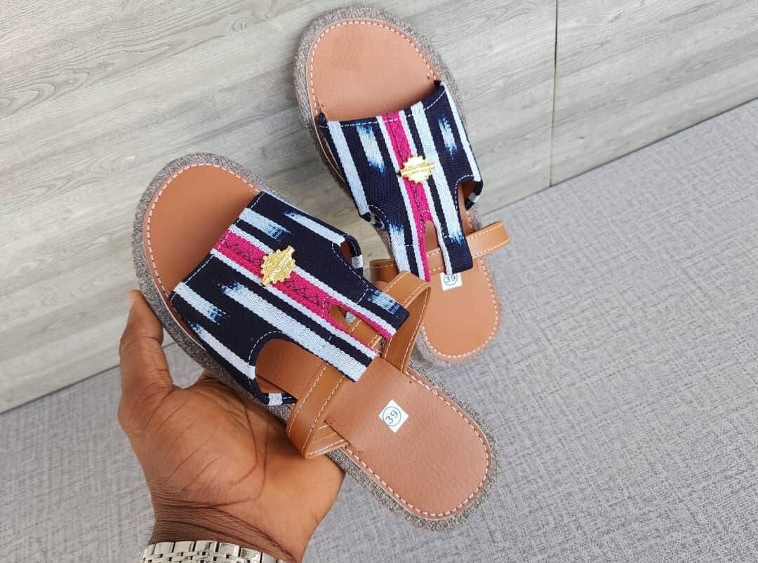 Sandales en cuir ethniques