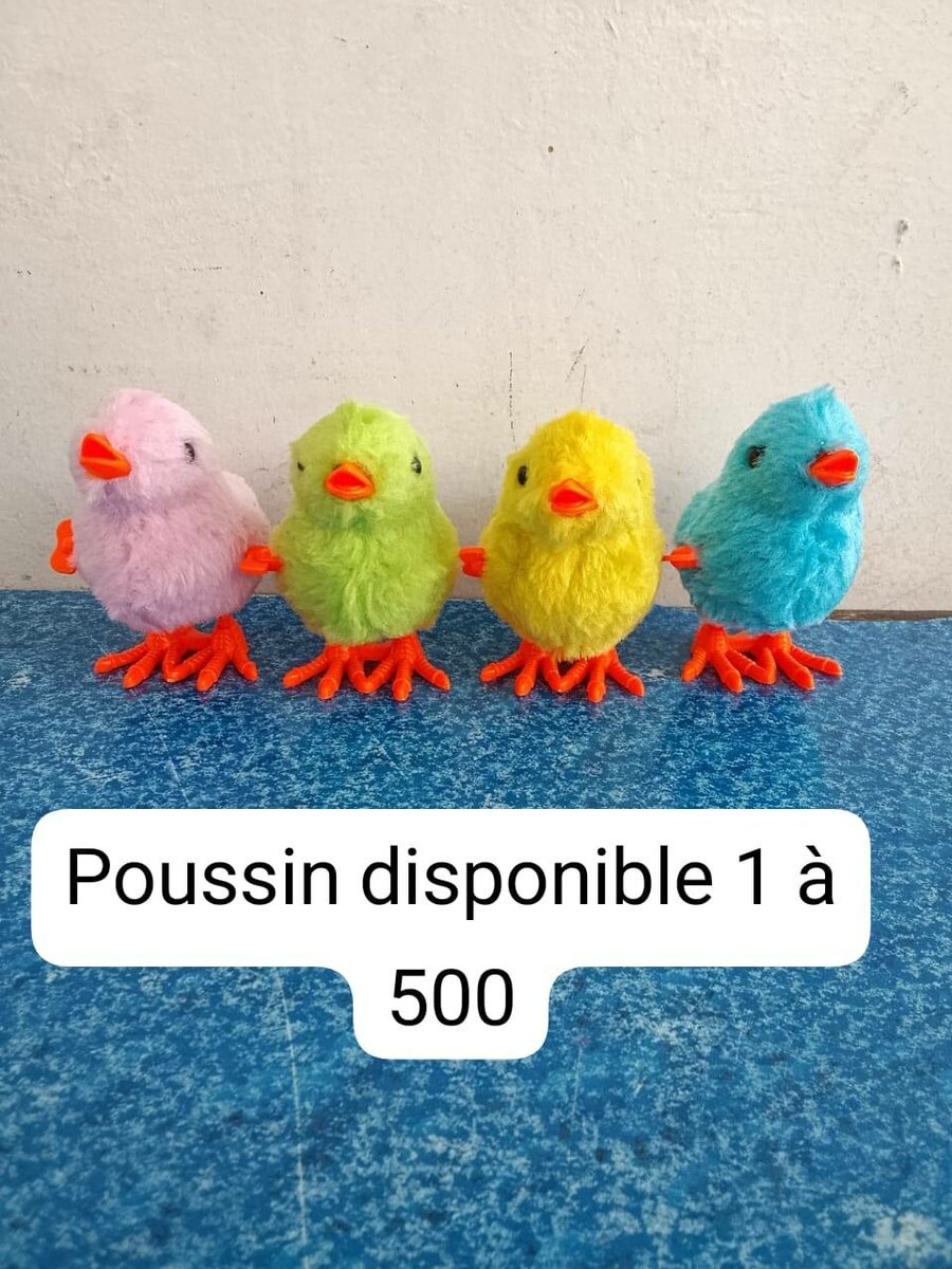 Poussins Peluche Colorés