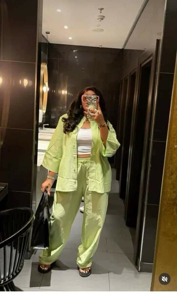 Ensemble détente en lin vert