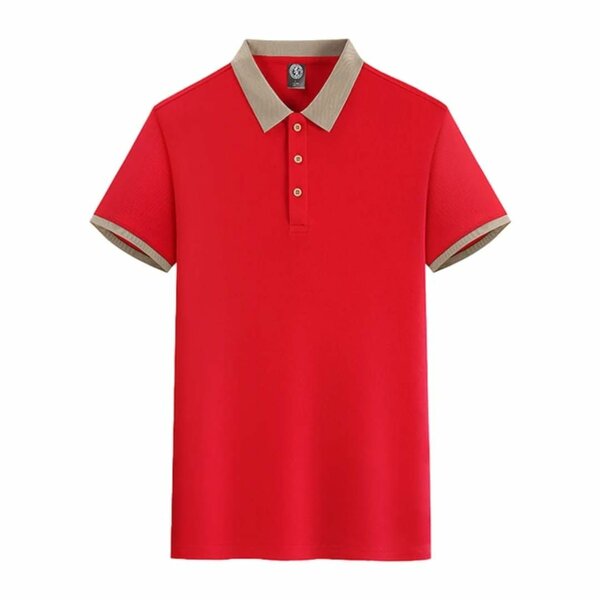 Polo rouge classique homme