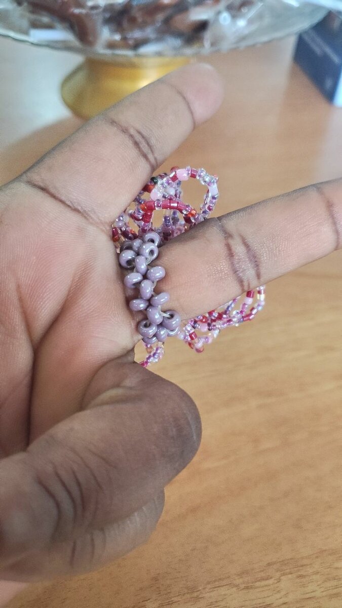 Bague en perles d'occasion