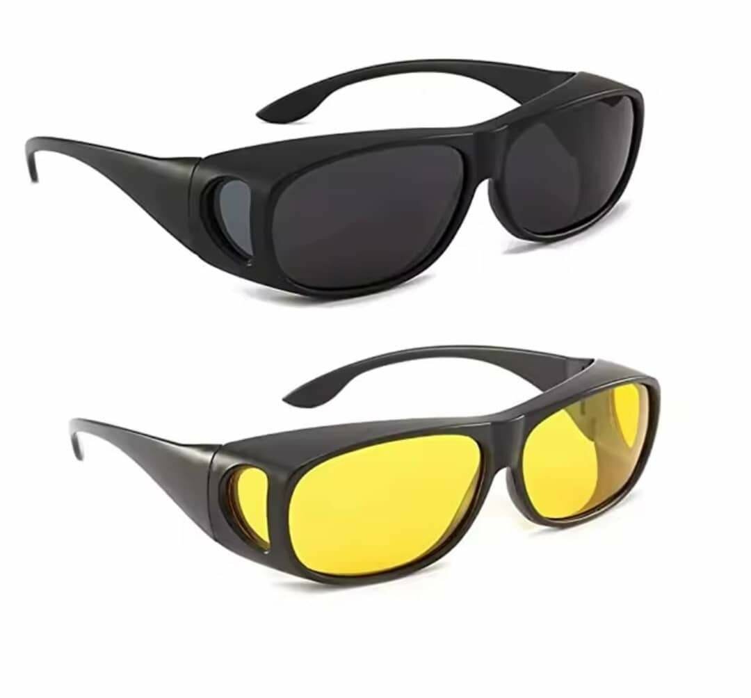 Lunettes de soleil enveloppantes - vision nocturne