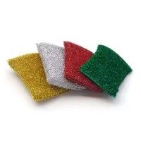 4 PCs Kitchen Foam Scrub Pad, Sponge Pad Reusable Dish Sponge Scrub Pads for Dishwashing & Washing - Household Scrubber Supplies & Tool for Pots, Pans, Sink