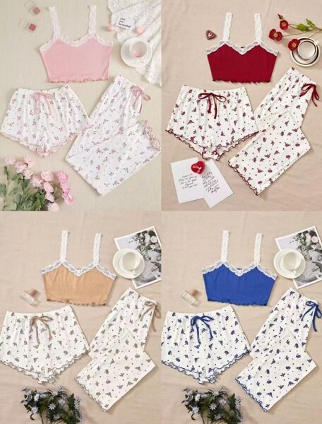 Pyjama Femme Été à Motifs