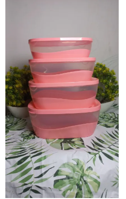 Elite Royal Food Container/ 4 Pc Bowl Set/ High quality Durable Plastic