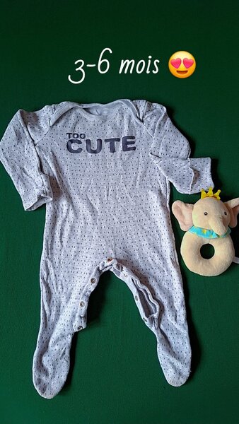 Pyjama bébé 3-6 mois mignon