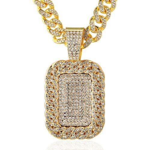 Collier gourmette doré